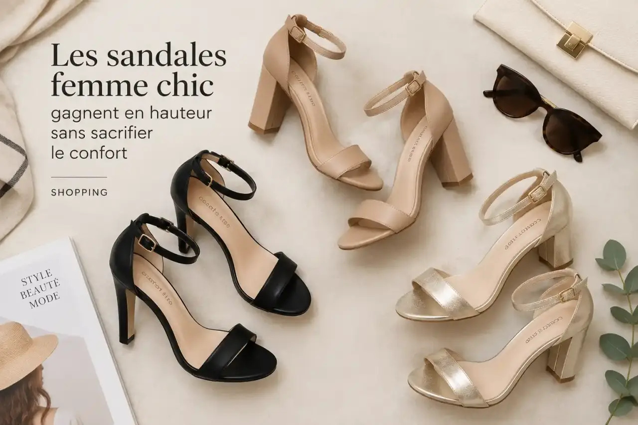 Les sandales femme chic gagnent en hauteur sans sacrifier le confort