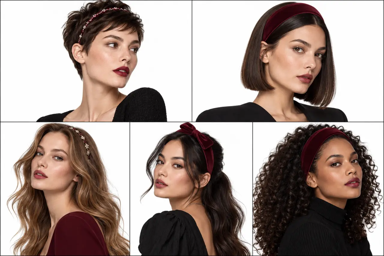 Idées de coiffure serre tete pour cheveux courts, longs, fins et bouclés
