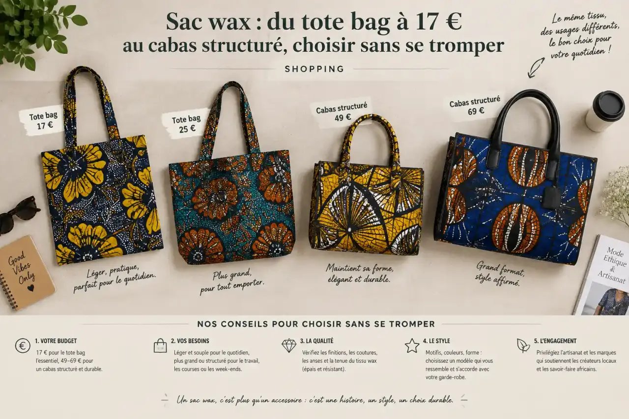 Sac wax : du tote bag à 17 € au cabas structuré, choisir sans se tromper