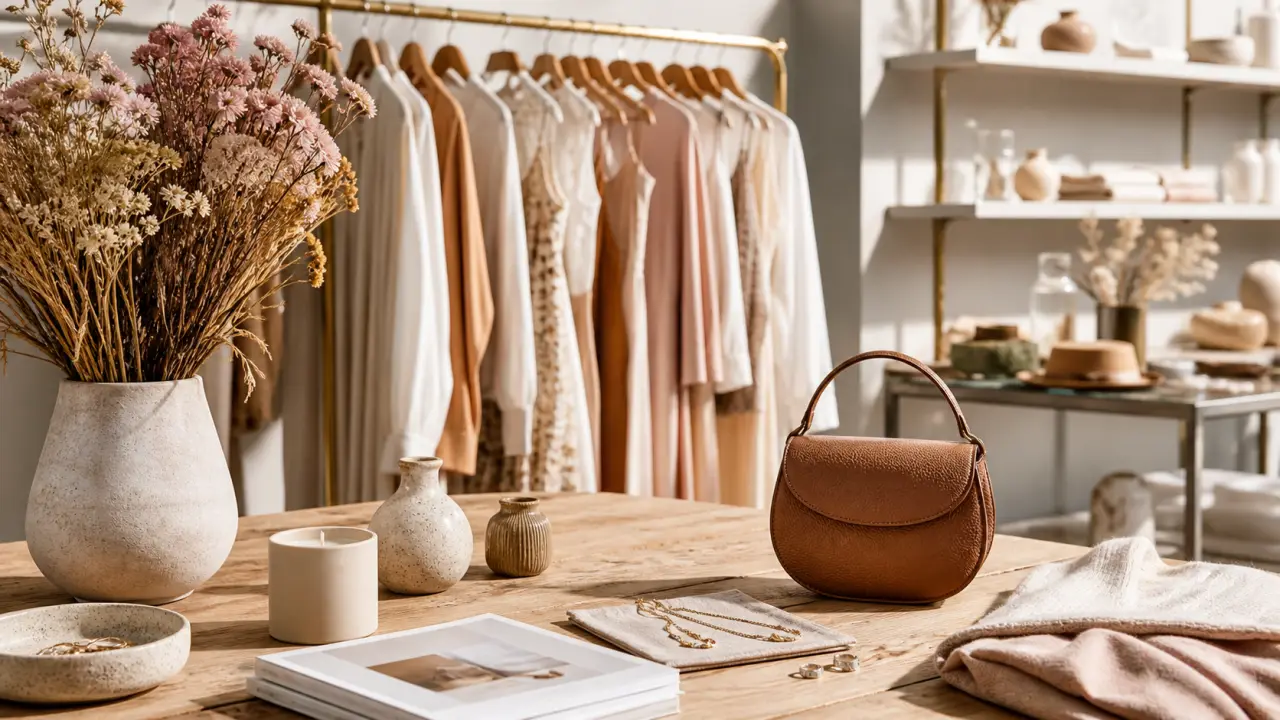 Femme élégante en trench-coat beige avec un sac en cuir artisanal dans une rue parisienne