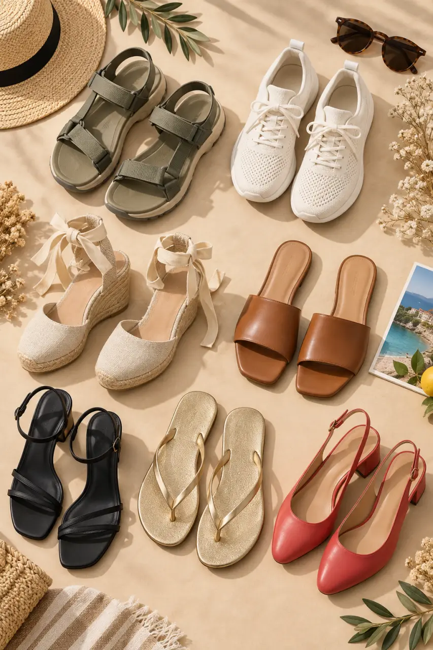 7 chaussures d’été pour femme selon la marche, les vacances et l’occasion