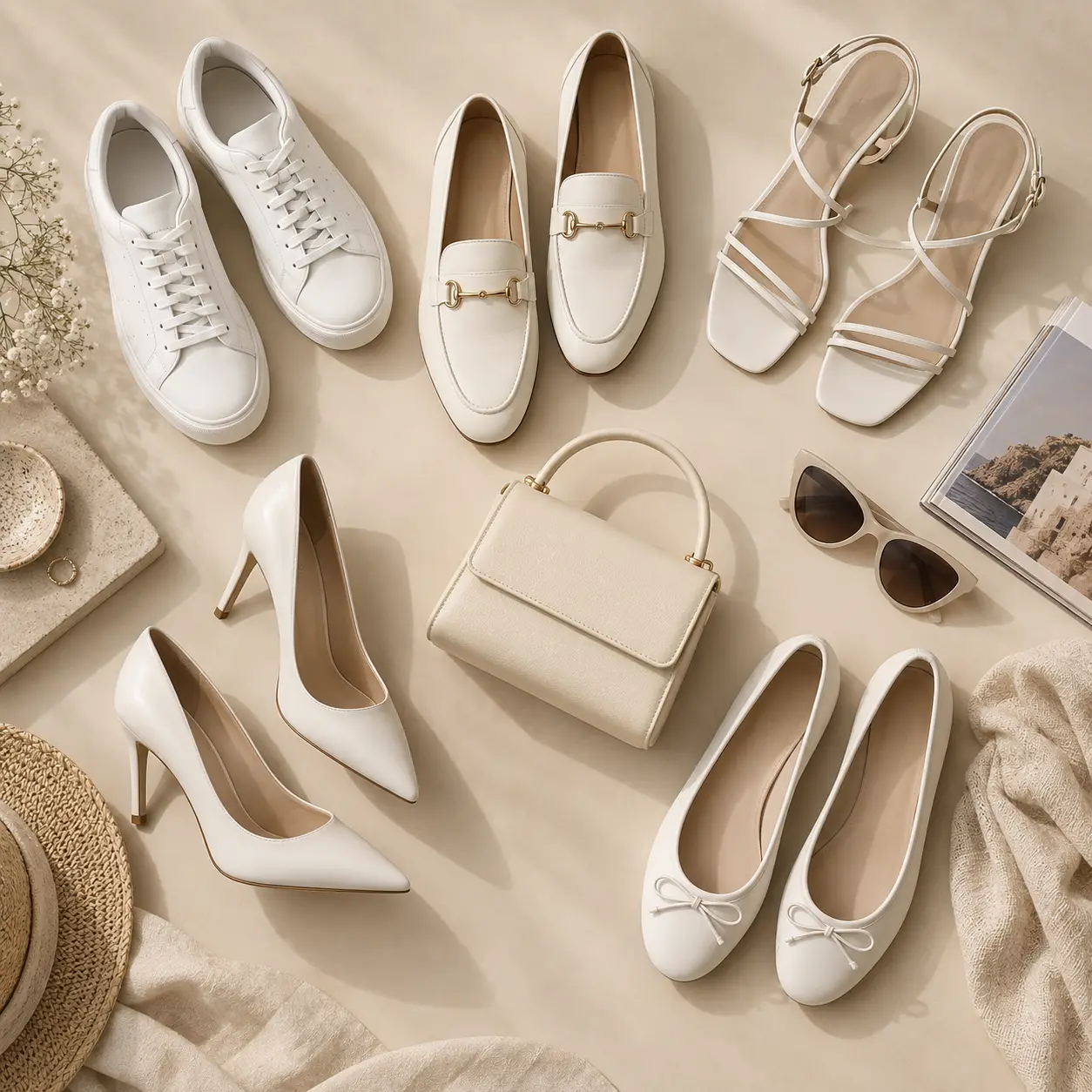 Les chaussures blanches pour femme éclairent la tenue, à condition de choisir le bon modèle